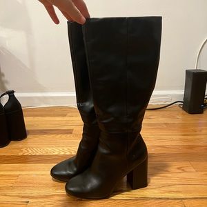 Black Knee High Boots